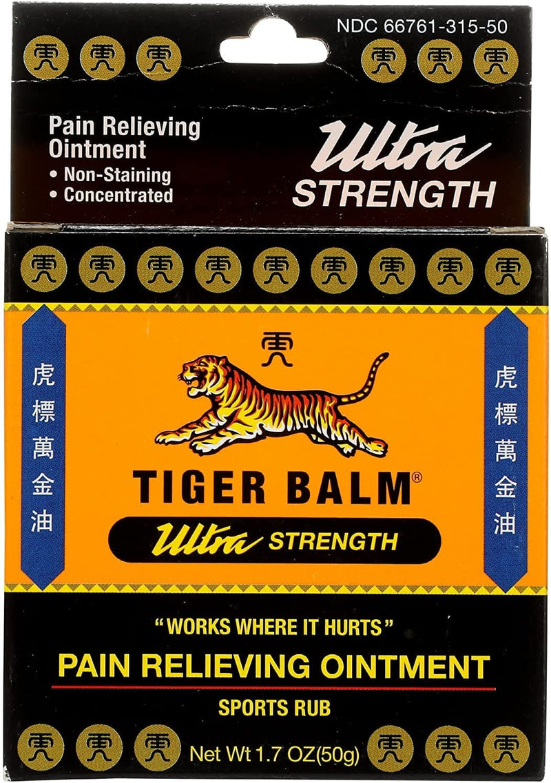 Tiger Balm Sport Rub Pain Relieving Ointment, Ultra Strength 1.70 oz