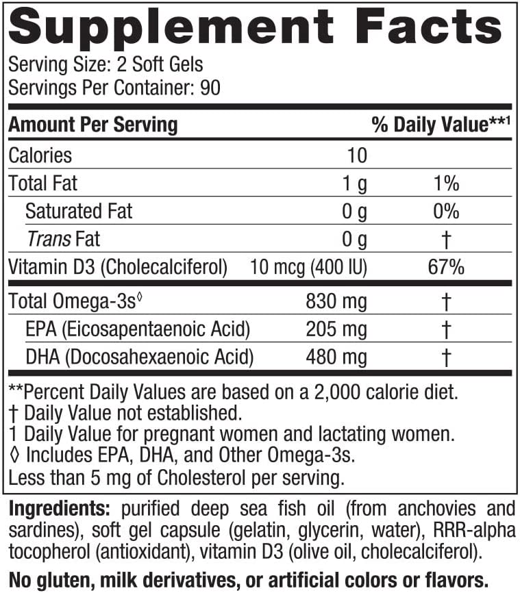 Nordic Naturals Prenatal DHA, Unflavored - 830 mg Omega-3 -180 Soft Gels