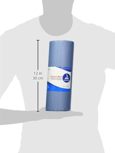 Dynarex Cotton Roll – Non-Sterile, Soft and Absorbent Cotton in an Easy to Tear & Use Roll, 1-pound, 12” x 56", White, 1 - Dynarex Cotton Roll