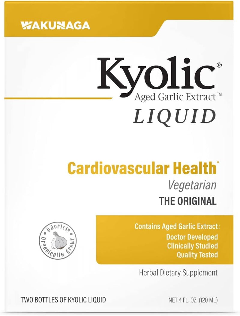 Kyolic Aged Garlic Extract Liquid, Vegetarian Cardiovascular, 4 Ounces