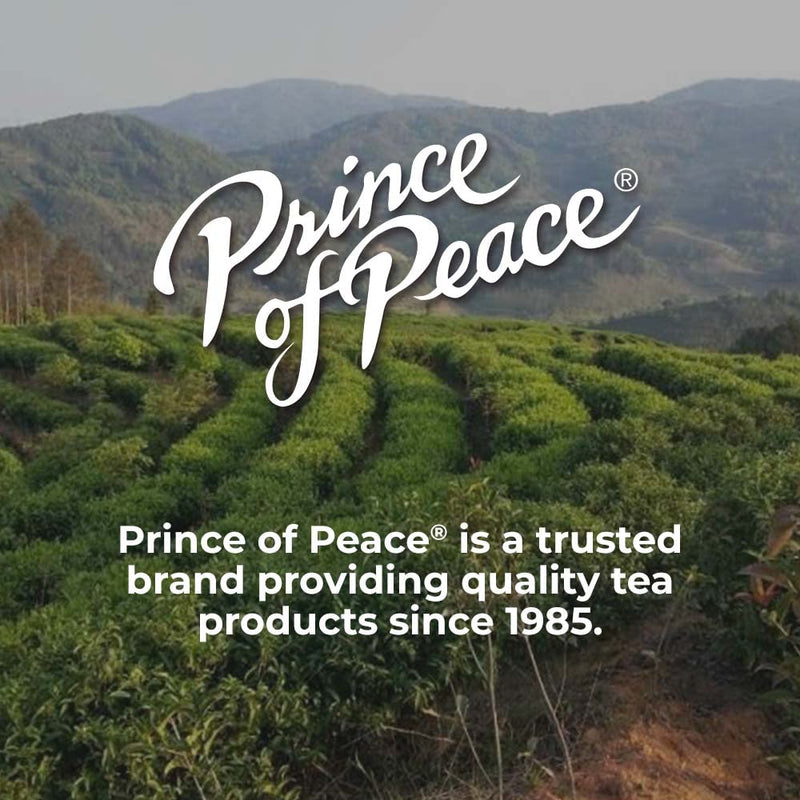 Prince of Peace Organic Green Tea, 100 Tea Bags – 100% Organic Green Tea – Unsweetened Green Tea – Lower Caffeine Alternative to Coffee – Herbal Health Benefits