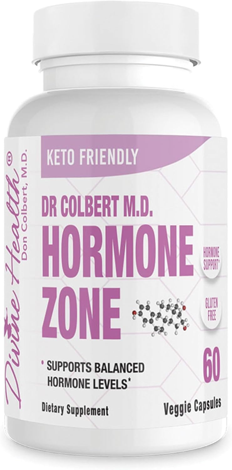 Divine Health's Hormone Zone |150mg of DIM | 100mcg of Vitamin K2 | 1000IU of Vitamin D3 | 60 Capsules |