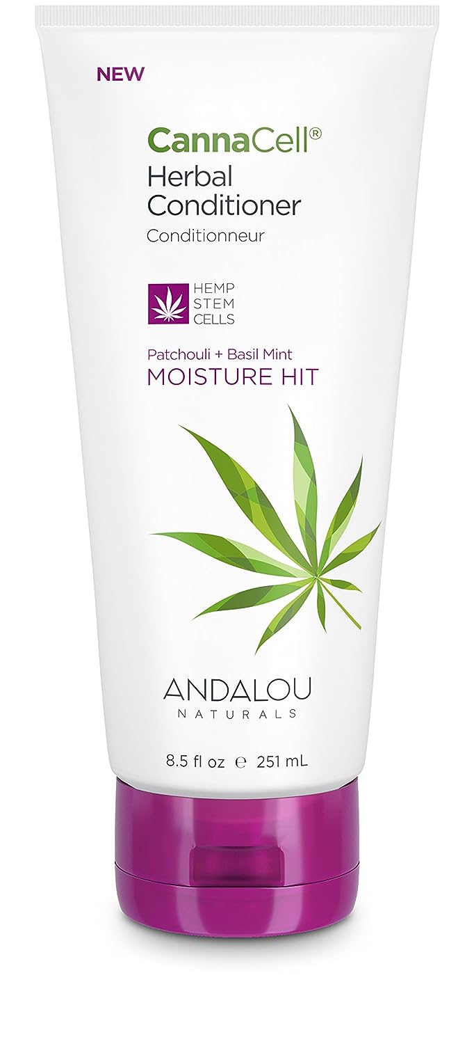 Andalou Naturals CannaCell Herbal Conditioner, Moisture Hit, 8.5 Ounce