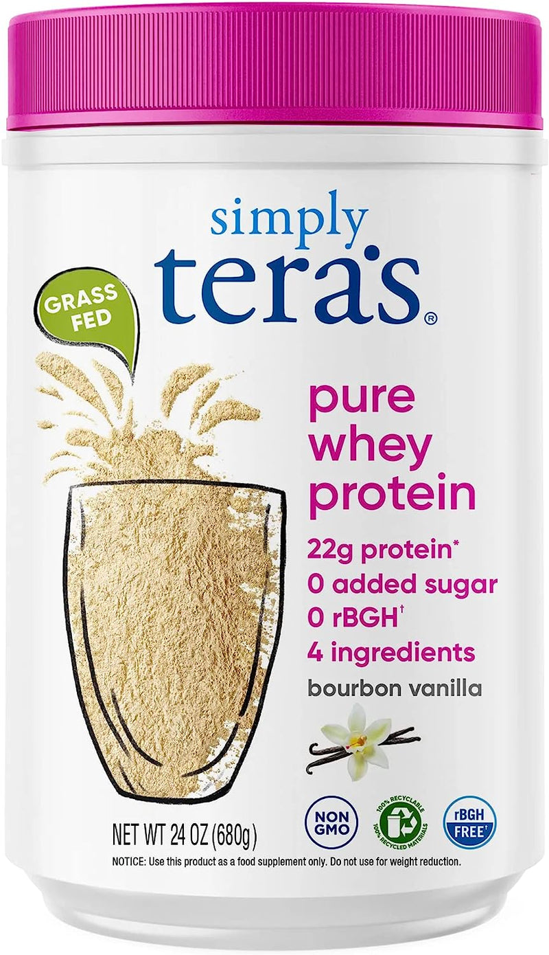 Simply tera's Pure whey Protein Powder, Family Size Bourbon Vanilla Flavor