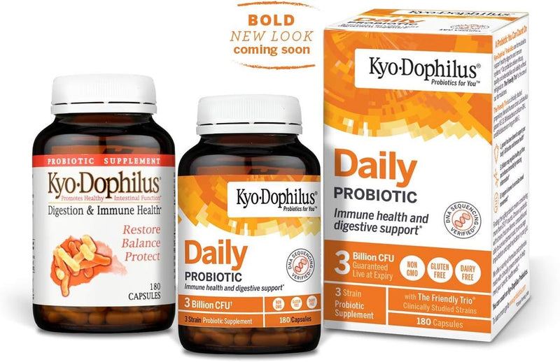 Kyo-Dophilus Daily Probiotic, Immune and Digestive Support, 180 capsules