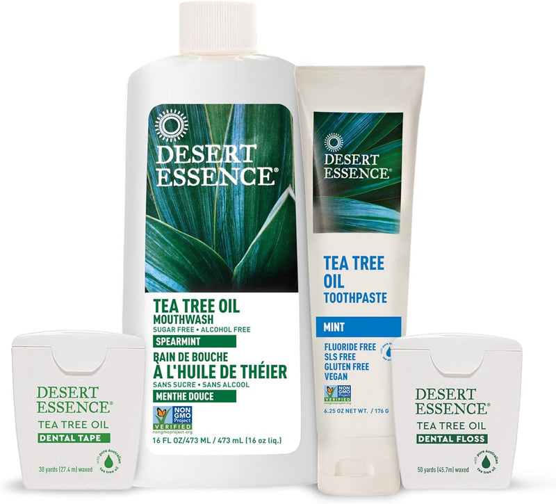 Desert Essence Tea Tree Oil & Mint Toothpaste, Peppermint, 6.25 oz