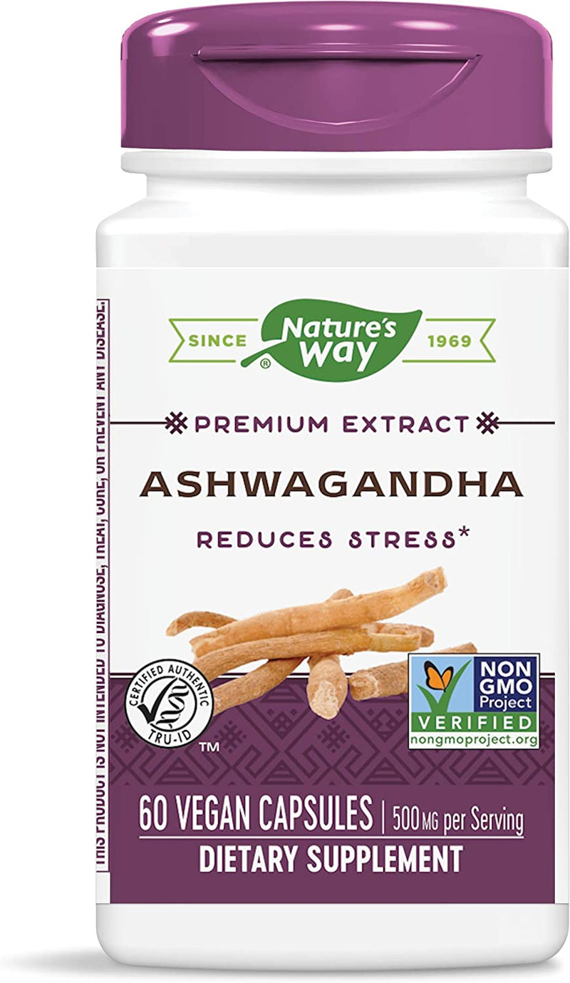 Nature's Way Ashwagandha Reduces Stress 60 Vegan Capsules