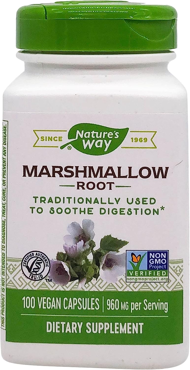 Nature's Way Premium Herbal Marshmallow Root 960 mg per serving 100 VCaps