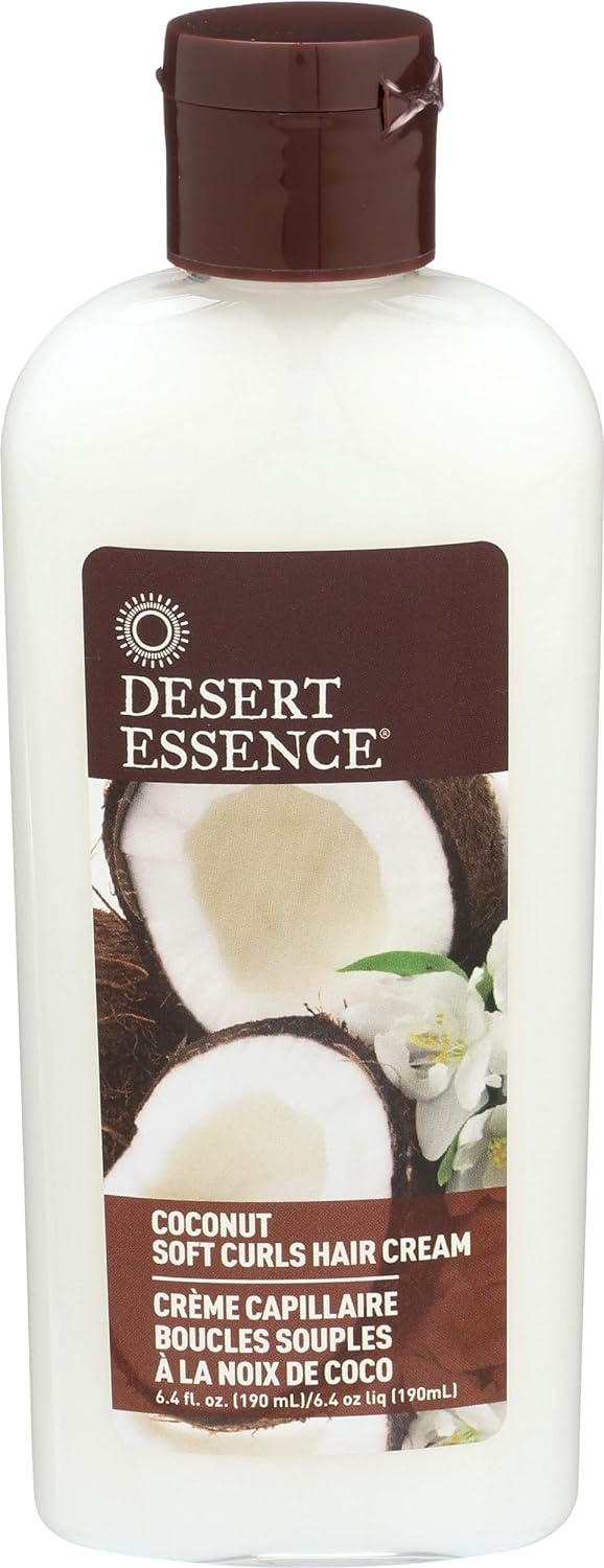 Desert Essence Soft Curls Hair Cream- Coconut - 6.4 Fl Ounce