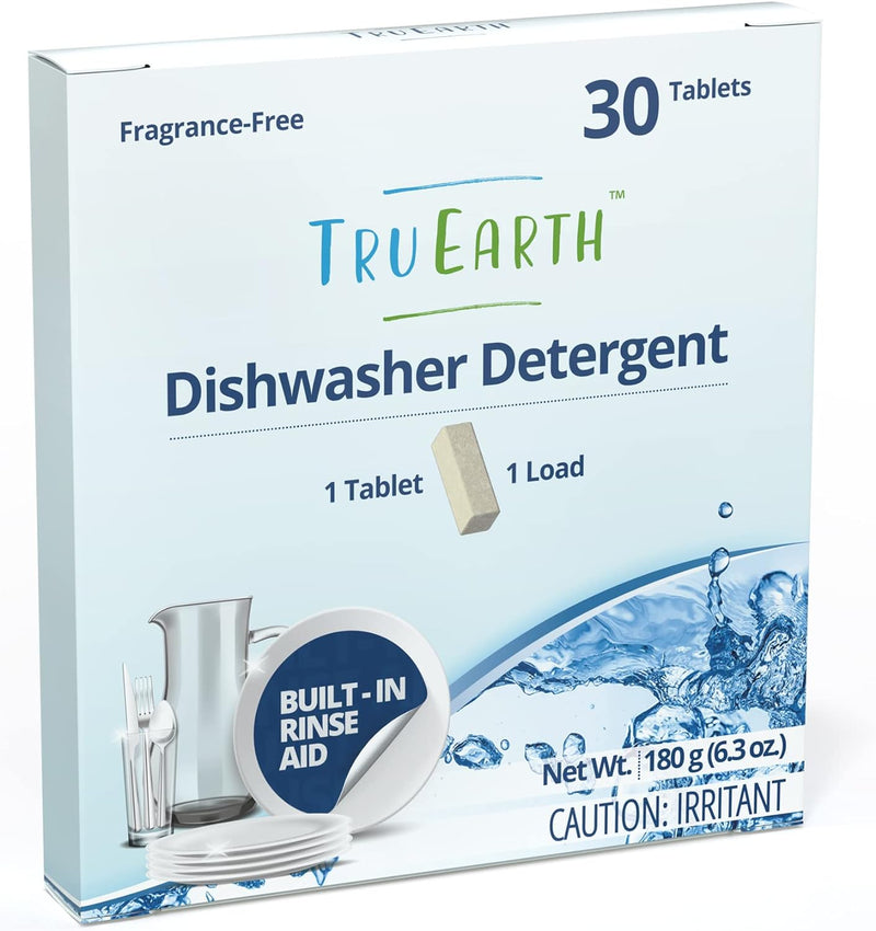 Tru Earth Dishwasher Detergent Tablets Super Concentrated and Easy to Use 30 Tablets