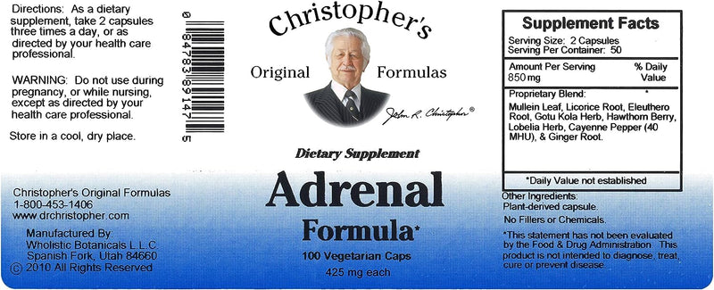 Adrenal Formula (Adrenetone) 100 CAP