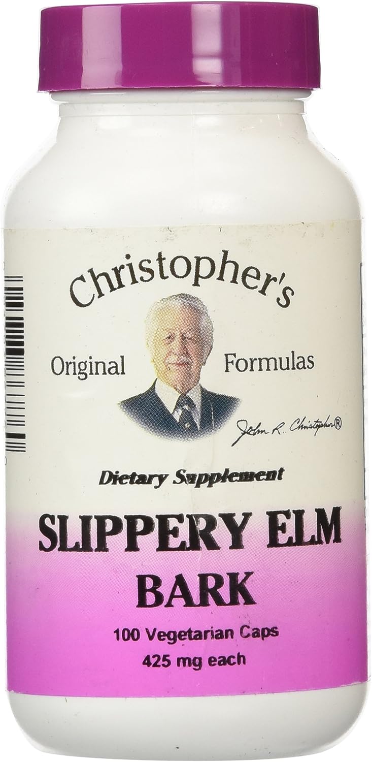 Dr Christopher's Formula Slippery Elm Bark, 100 Count