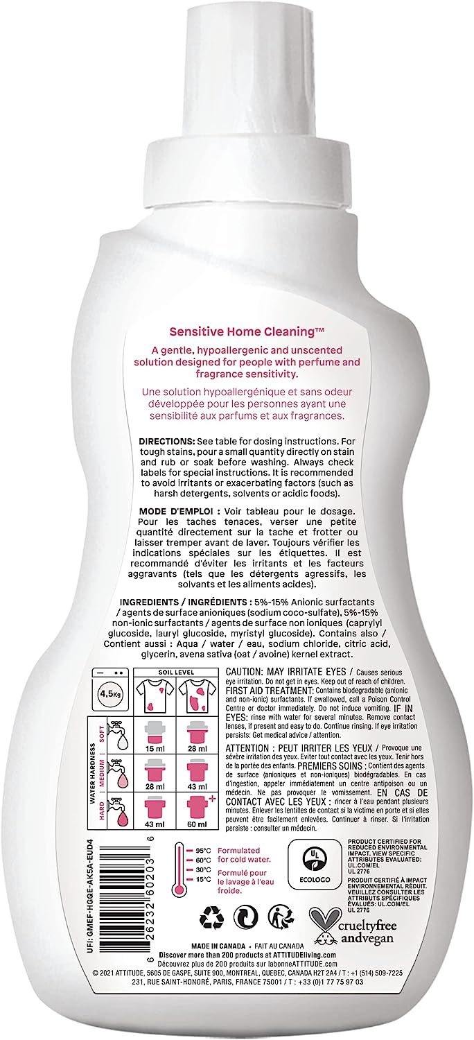 ATTITUDE Multipurpose Cleaner, Effective Plant- and Mineral-Based Ingredients, Vegan and Cruelty-free Hard Surface Cleaning Products, Pink Grapefruit, 27.1 Fl Oz