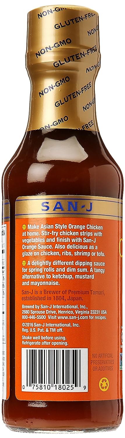 San J Sauce Orange Gf 10 Fl Oz