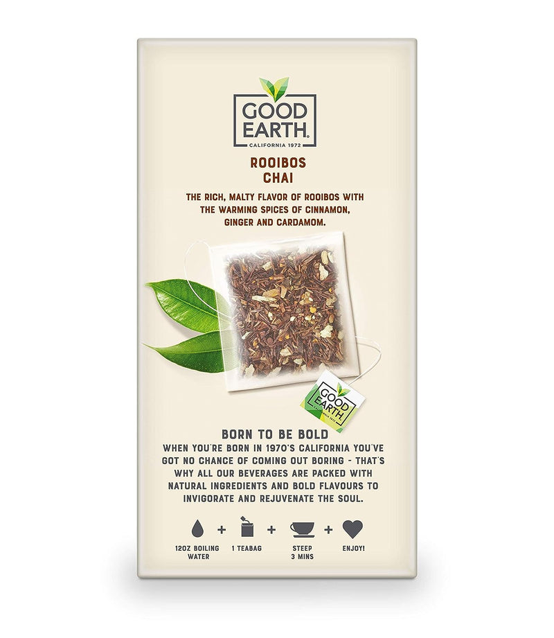 Good Earth Sensorial Blends Rooibos Chai Herbal Tea, 15 Count