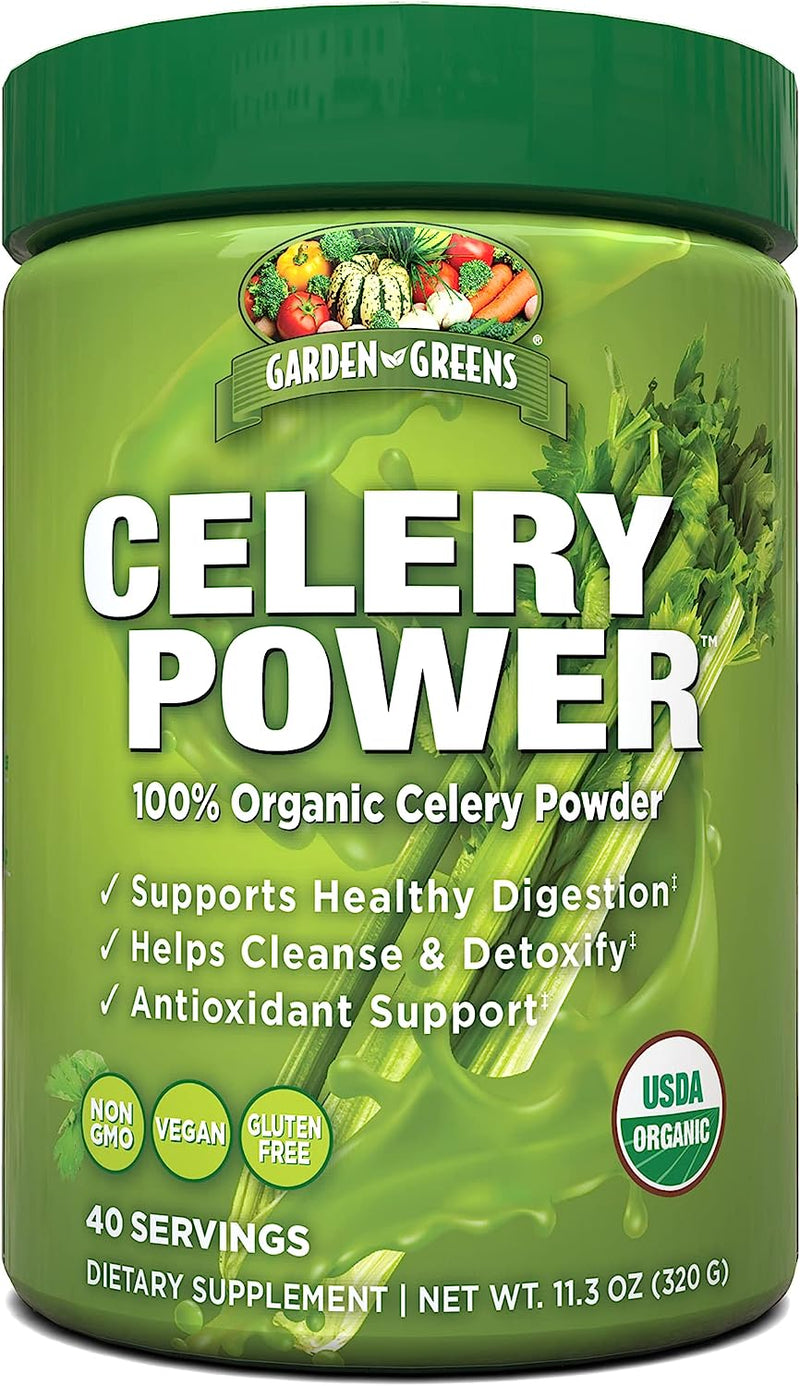 Garden Greens Celery Power, Supports Healthy Digestion, Natural Flavor, 11.3 Ounce (40 Servings)