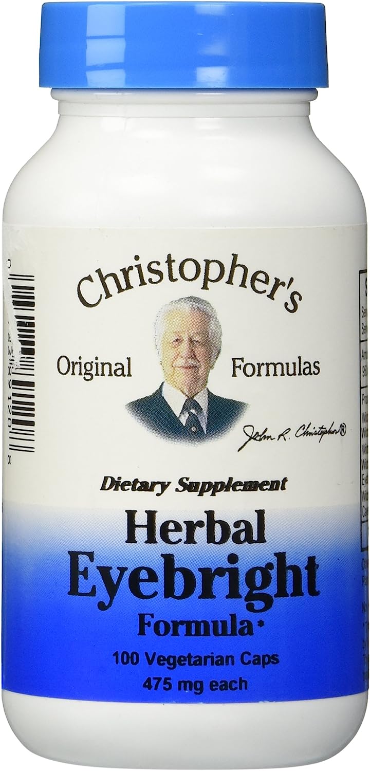 Dr. Christopher's Original Formulas Herbal Eyebright Formula Capsules, 100 Count