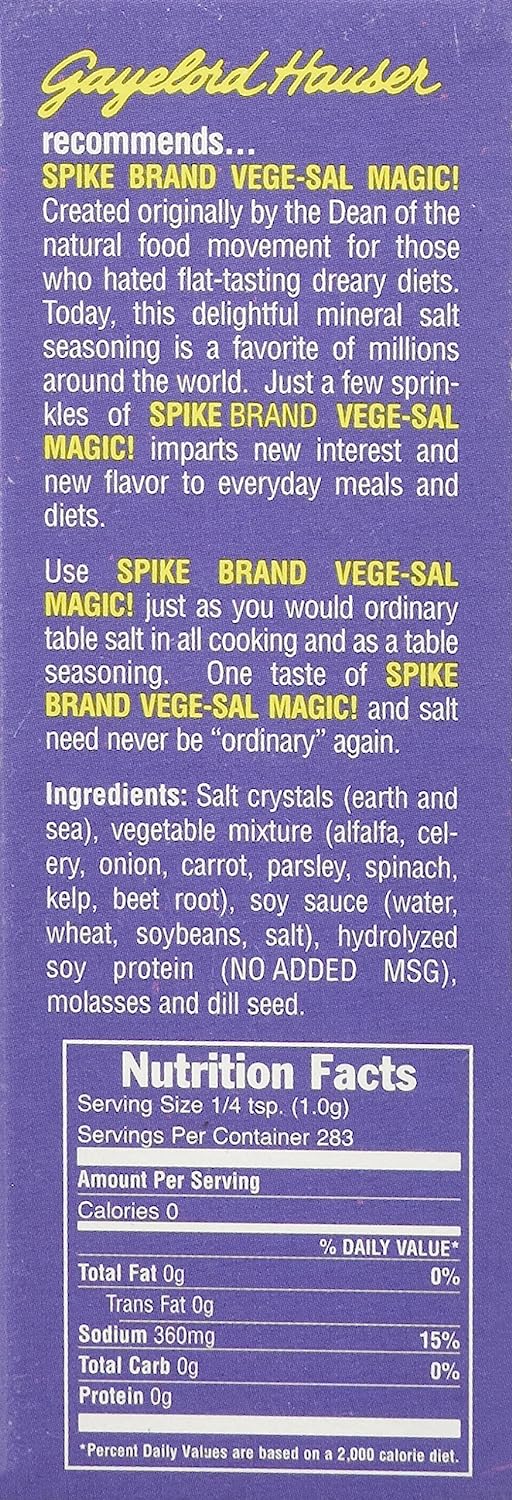 Vege-Sal Spike Natural Seasoning Original VEGESAL 10 oz