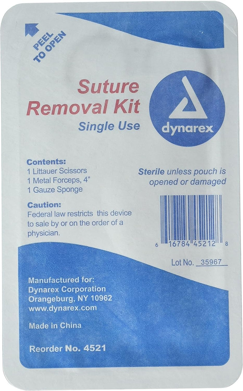 Dynarex-4521 Suture Removal Kit, Sterile - 1 Each