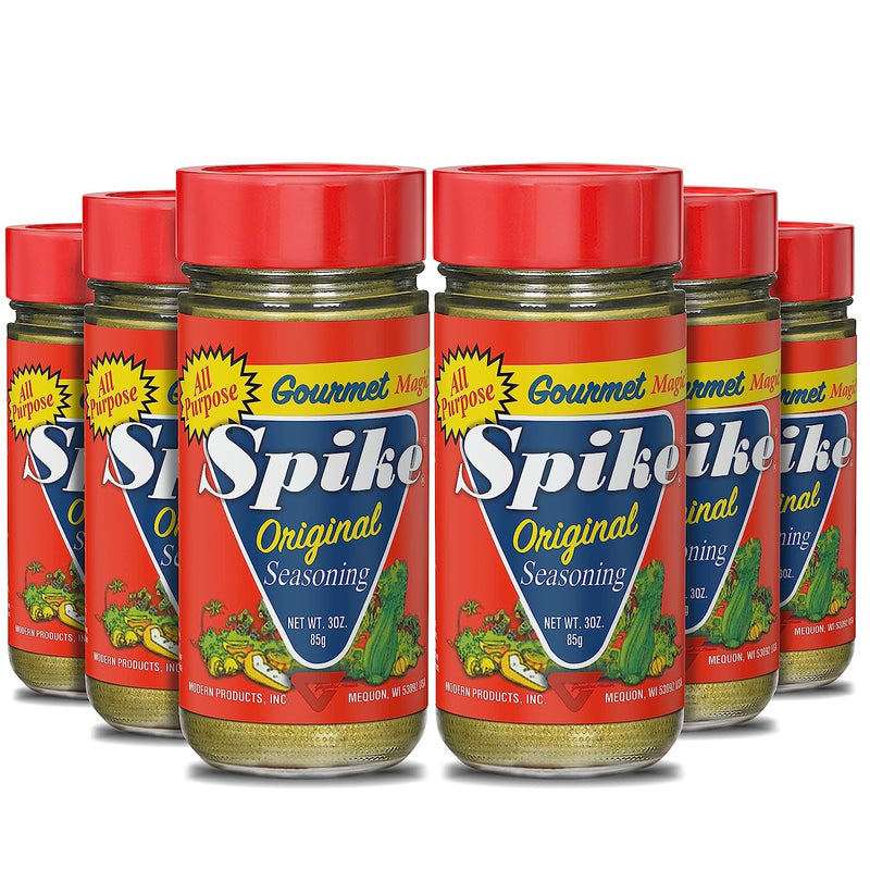 Spike Original All-Purpose Seasoning, All Natural, Low Sodium, No Sugar, No MSG, 3oz (Pack of 6)