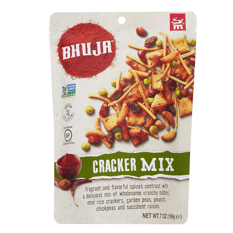 Bhuja Cracker Mix, 7-ounce Bags (Pack of 6)