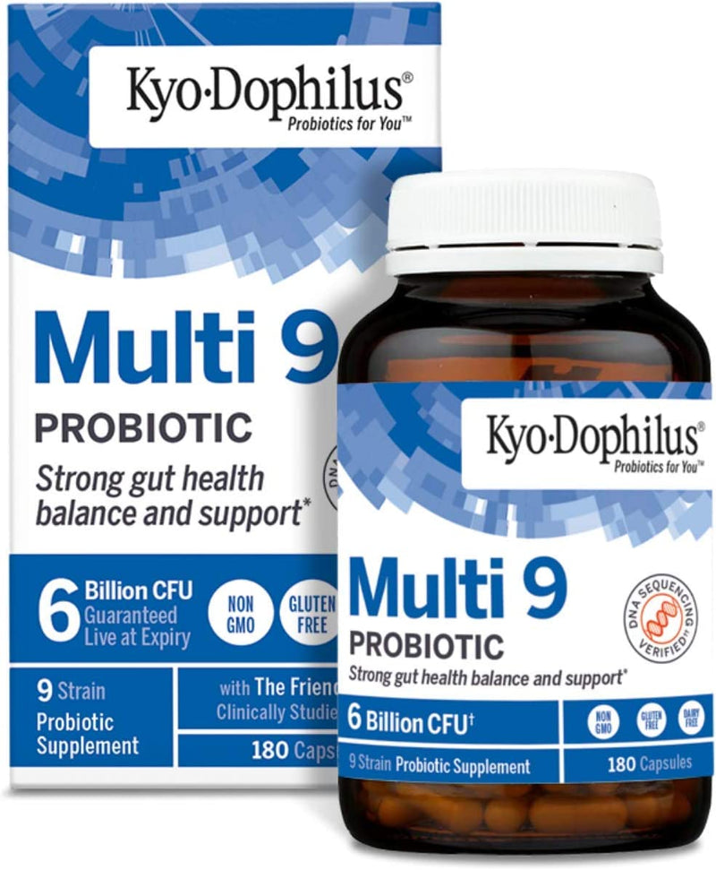 Kyo-Dophilus Multi 9 Probiotic, For Strong Gut Health Balance and Support, 180 Count