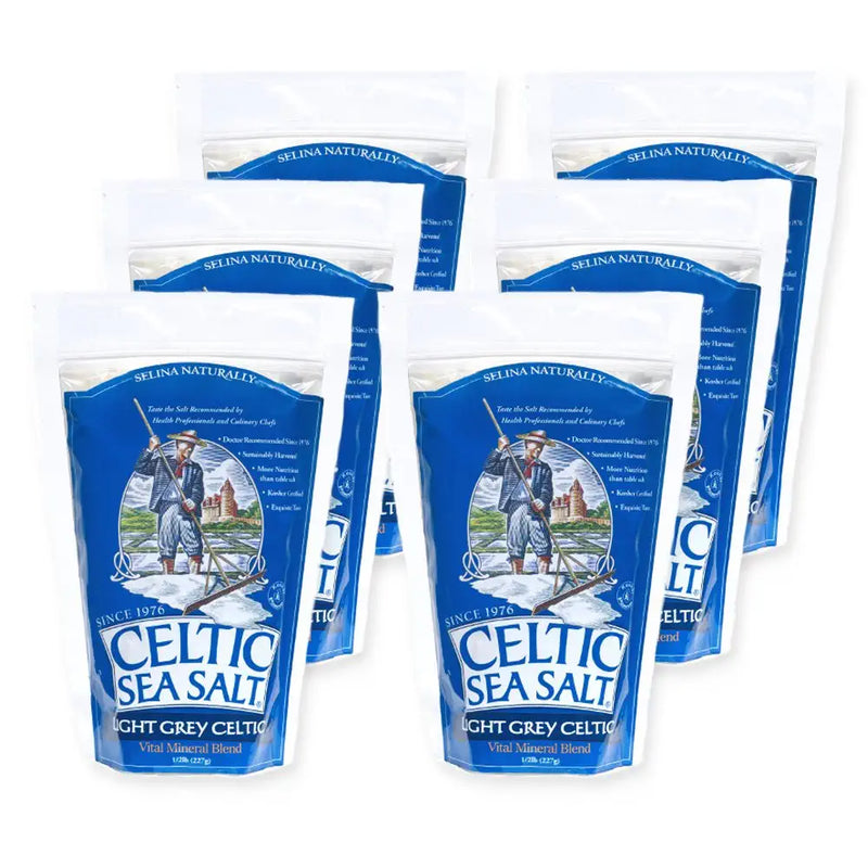 Light Grey Celtic Sea Salt Resealable Bags (1/2 lbs)