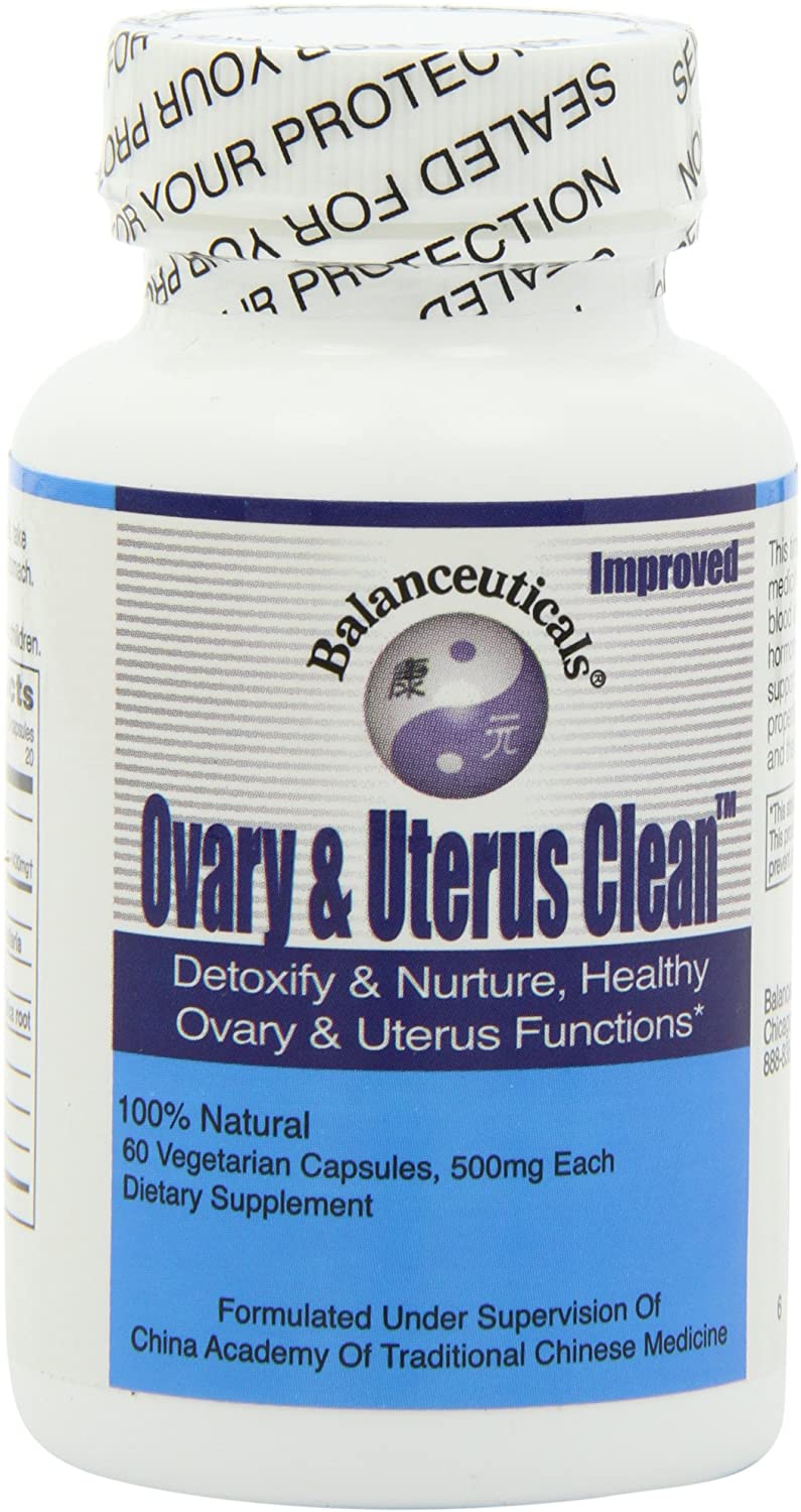 Balanceuticals Ovary & Uterus Clean, 500 mg Dietary Supplement Capsules, 60-Count Bottle