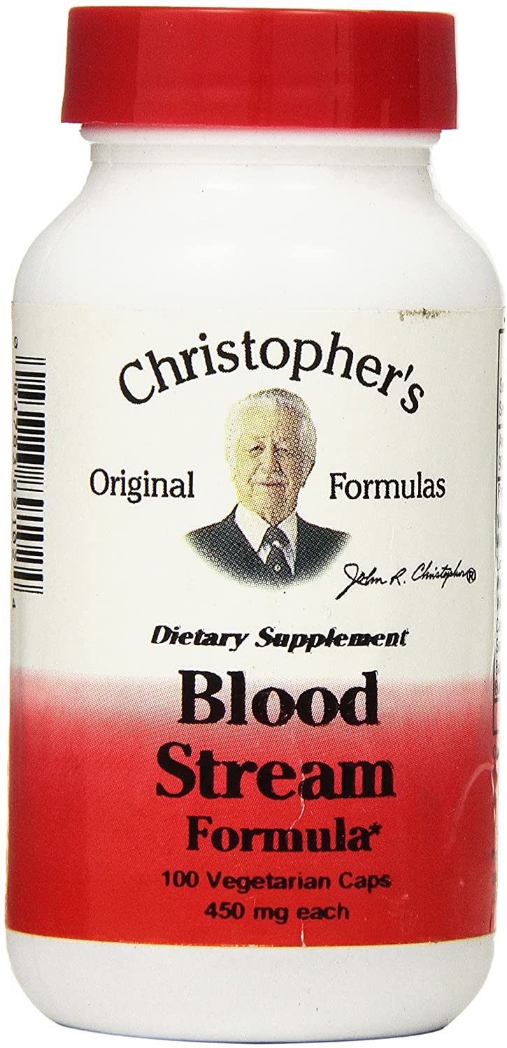 Dr. Christopher Blood Stream Formula 100 vegetarian caps, 450 mg.