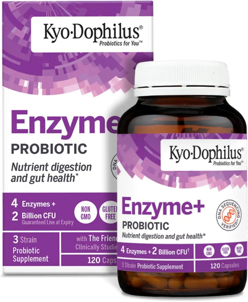 Kyo-Dophlius Enzymes + Probiotic, Nutrient Digestion and Gut Health*, 120 capsules