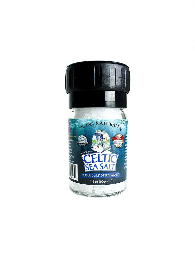 Celtic Sea Salt Makai Pure Deep Sea Salt Mini Grinder, 2.1 Ounce