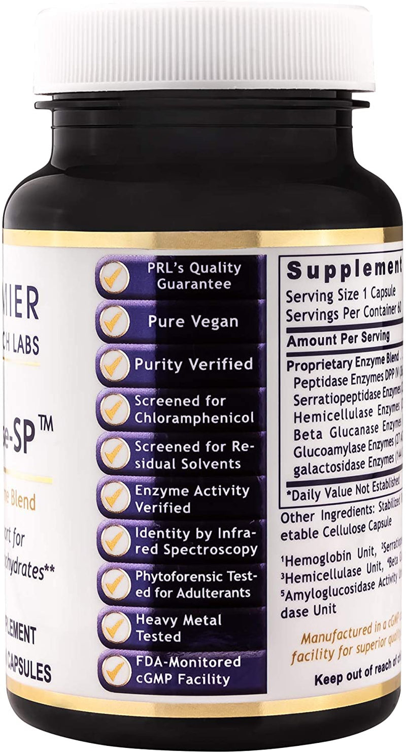Digestase-SP TM, 60 Capsules, Vegan Product - Multi-Enzyme Formula for Digestive Support