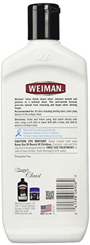 Weiman Silver Polish, 8 ounce Bottles, pack of 2
