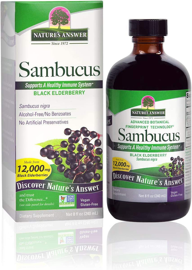 Nature's Answer Sambucus Elder Berry Extract Syrup 8 Ounce