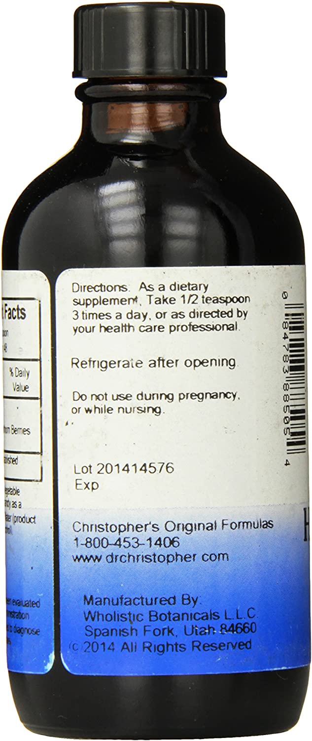 Dr. Christopher's Berry Heart Syrup, 4 Ounce