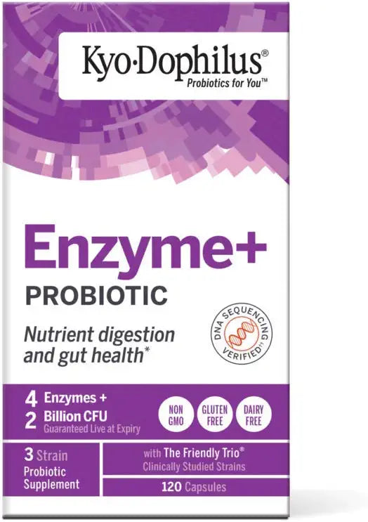 Kyo-Dophlius Enzymes + Probiotic, Nutrient Digestion and Gut Health*, 120 capsules