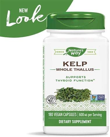 Nature's Way Kelp Capsules, 600 mg, 2 Count