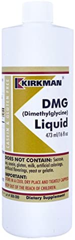 Kirkman DMG (Dimethylglycine) Liquid || 480 ml/16 oz Liquid || Free of Common allergens || Gluten/Casein Free || Tested for More Than 950 Environmental contaminants