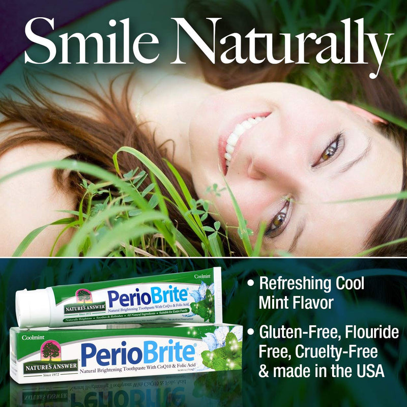Nature's Answer PerioBrite Natural Toothpaste, Cool Mint, 4-Ounce