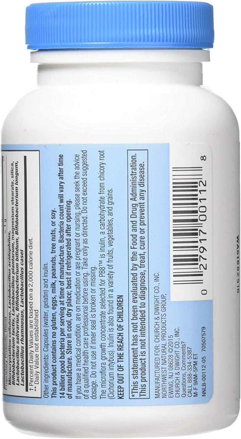 PB8 Acidophilus Probiotic 120 Ct Bottle