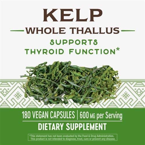Nature's Way Kelp Capsules, 600 mg, 2 Count