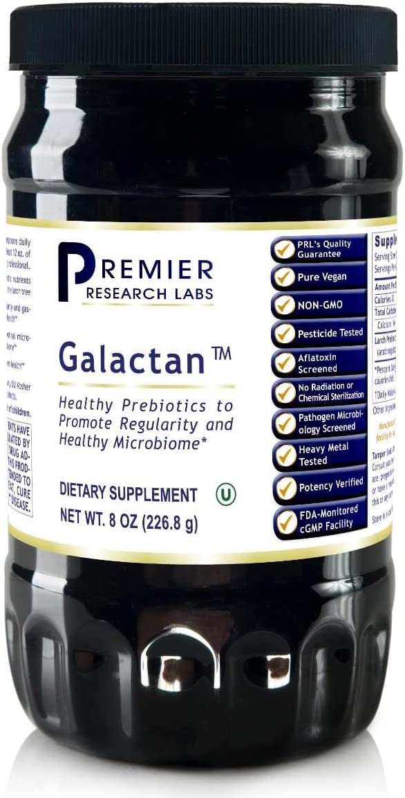 Premier Research Galactan, Immune-Supporting Fiber & Gastrointestinal Support, Dietary Supplement, 8 Oz