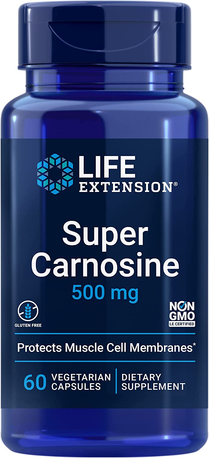 Life Extension Super Carnosine 500mg, 60 Vegetarian Capsules
