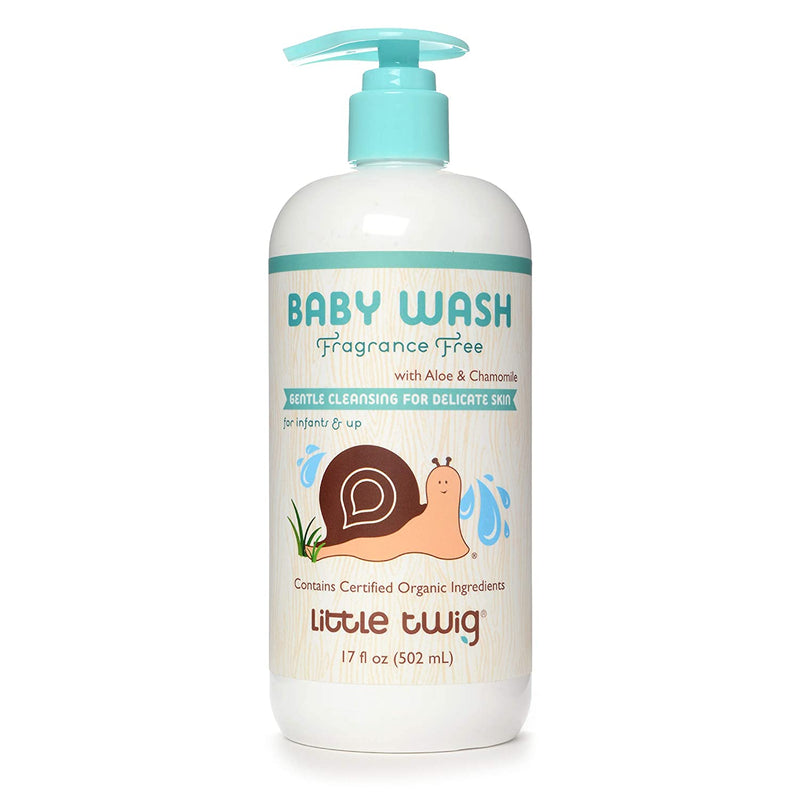 Little Twig Baby Wash, Natural Plant Derived Formula, Fragrance Free, 17 fl oz.