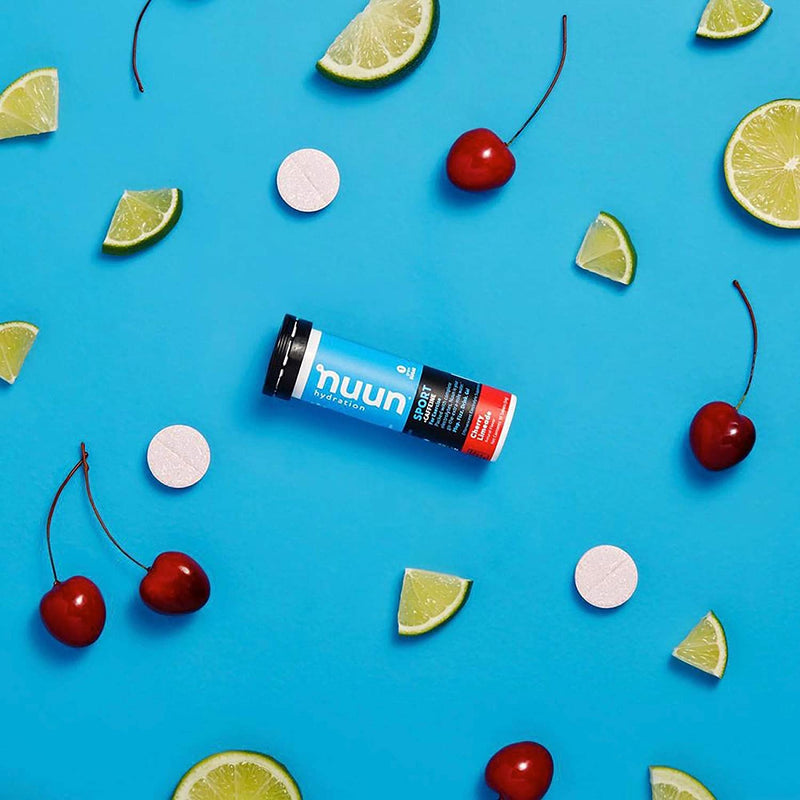 Nuun Hydration Energy Electrolyte Enhanced Drink Tablets, Cherry Limeade