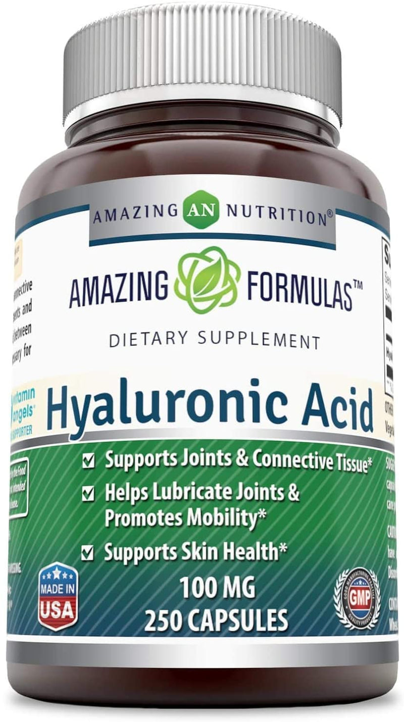 Amazing Formulas Hyaluronic Acid 100 mg Capsules - 250 Count
