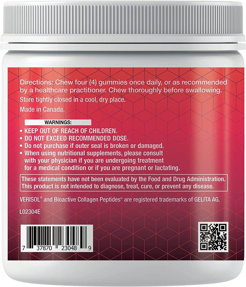Life Extension Gummy Science Youthful Collagen – Helps Reduce The Appearance of Fine Lines & Wrinkles – Cherry Flavor – Non-GMO – Skin Health – 80 Gummies