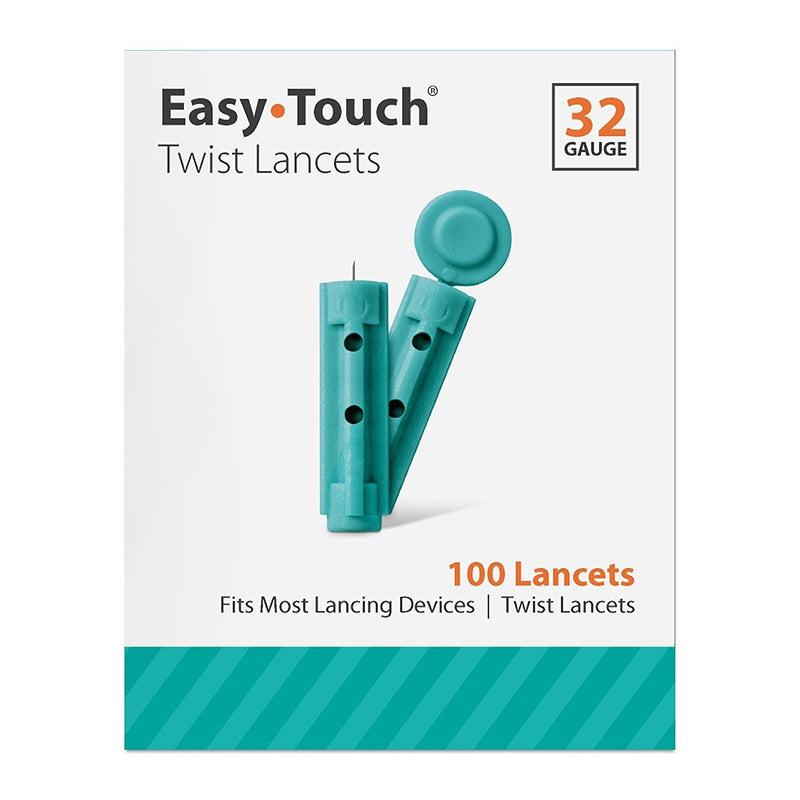 EasyTouch Twist Lancets - 32 G, - (100 per box)