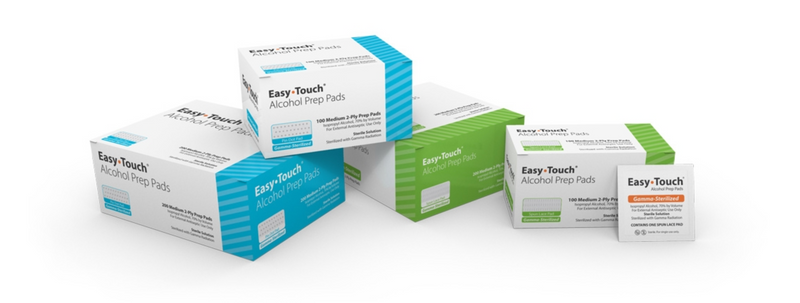EasyTouch® Alcohol Prep Pads Pin Dot