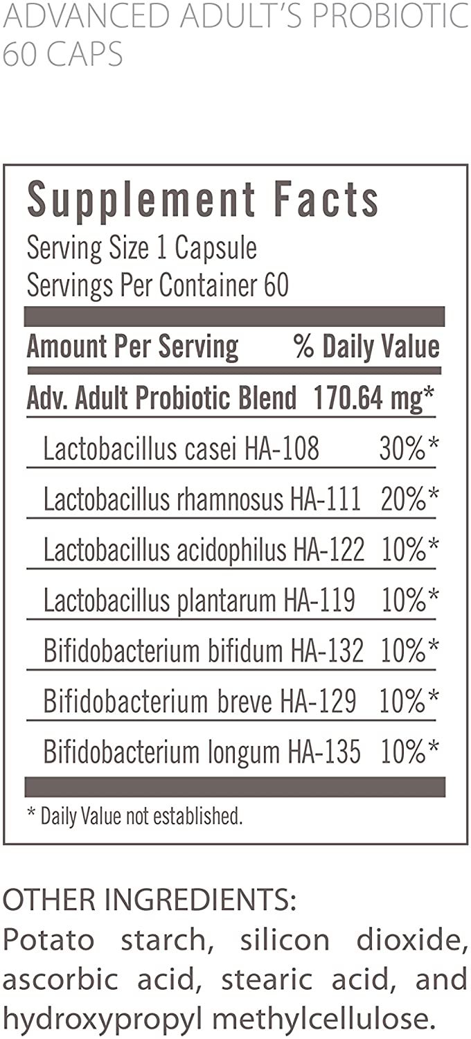 FLORA - Advanced Adult Probiotic, 34 Billion CFU, RAW, 60 Count